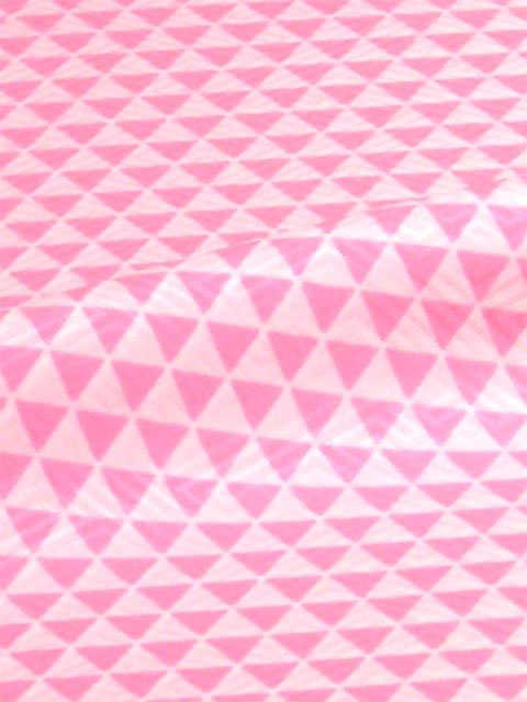 洗える長襦袢 白地にピンク うろこ